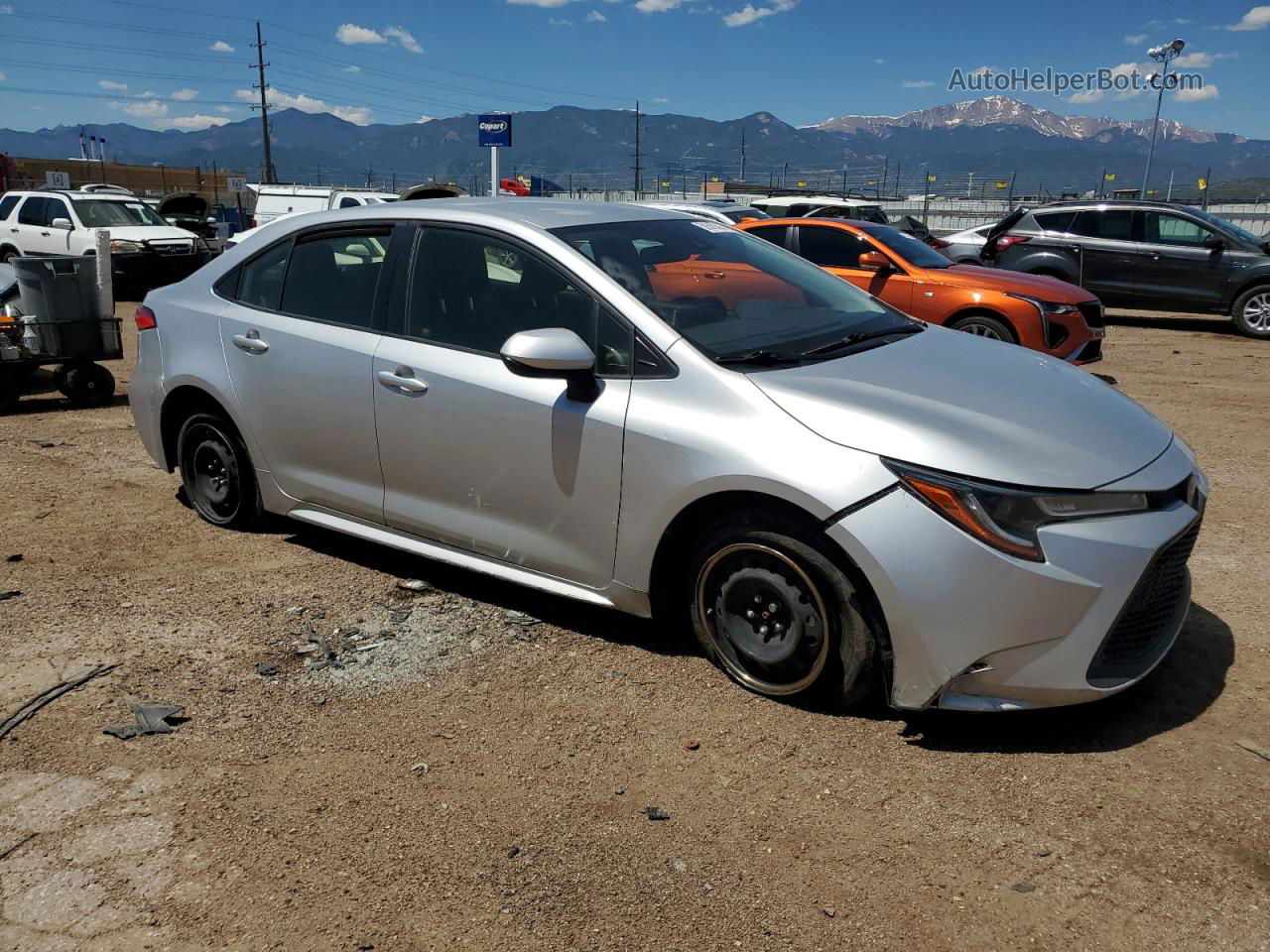 2020 Toyota Corolla Le Silver vin: JTDEPRAE1LJ039033