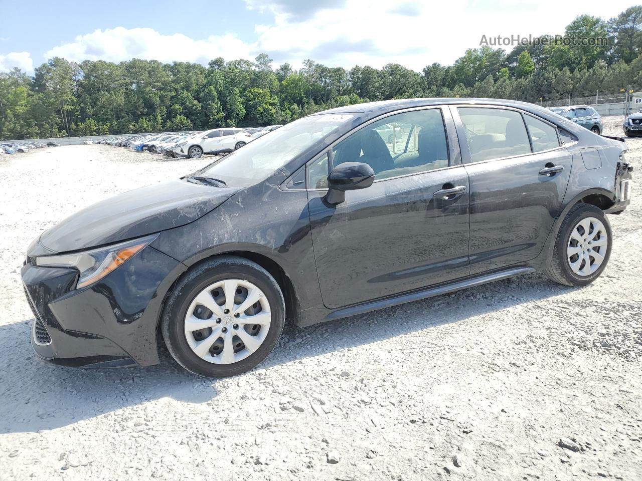 2020 Toyota Corolla Le Black vin: JTDEPRAE1LJ059346