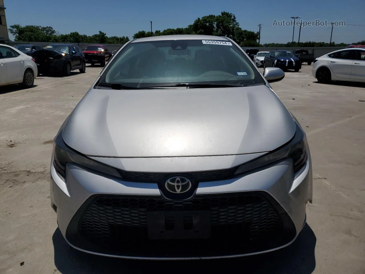 2020 Toyota Corolla Le Серебряный vin: JTDEPRAE1LJ075613