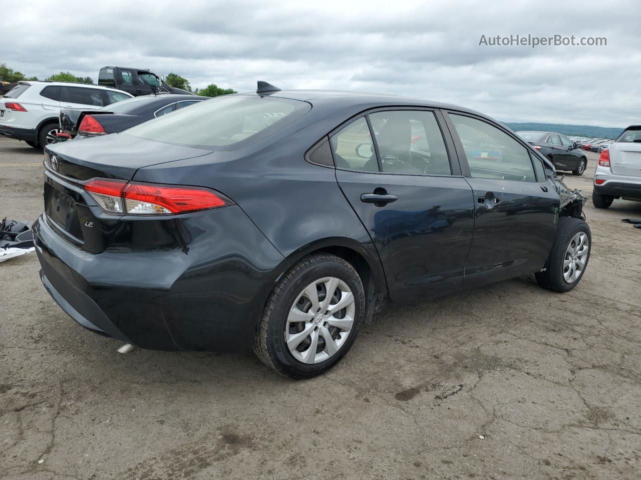 2020 Toyota Corolla Le Черный vin: JTDEPRAE1LJ093285