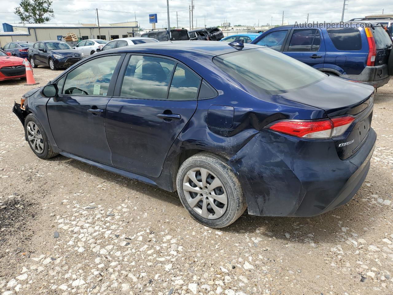 2020 Toyota Corolla Le Синий vin: JTDEPRAE2LJ004419