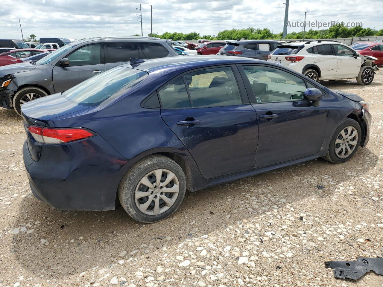 2020 Toyota Corolla Le Синий vin: JTDEPRAE2LJ004419