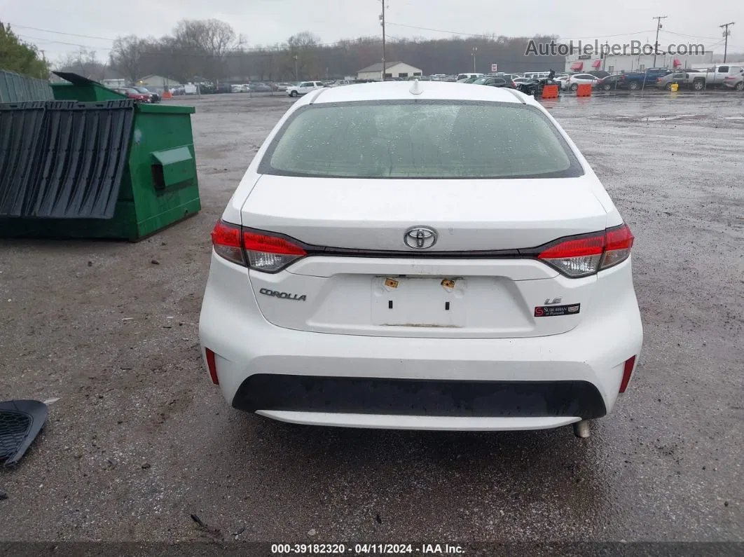 2020 Toyota Corolla Le White vin: JTDEPRAE2LJ038229