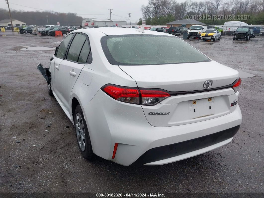 2020 Toyota Corolla Le White vin: JTDEPRAE2LJ038229