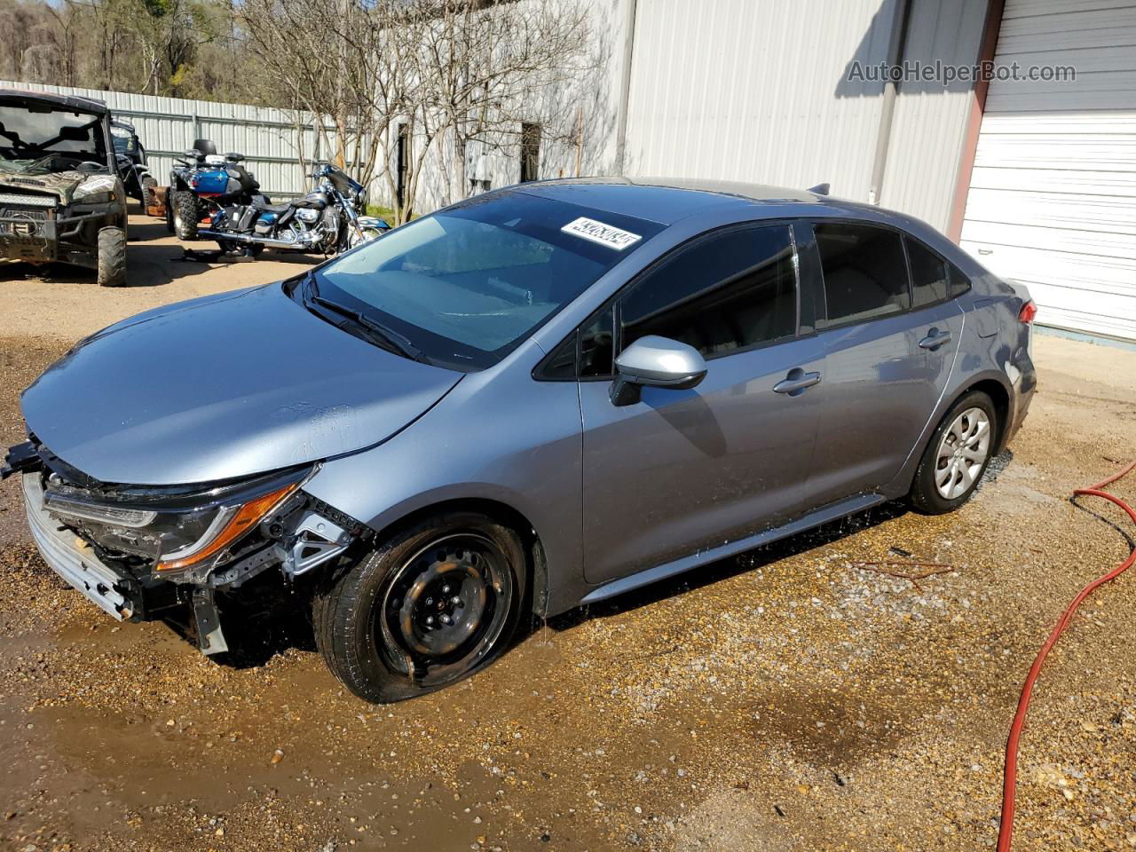 2020 Toyota Corolla Le Blue vin: JTDEPRAE2LJ065060