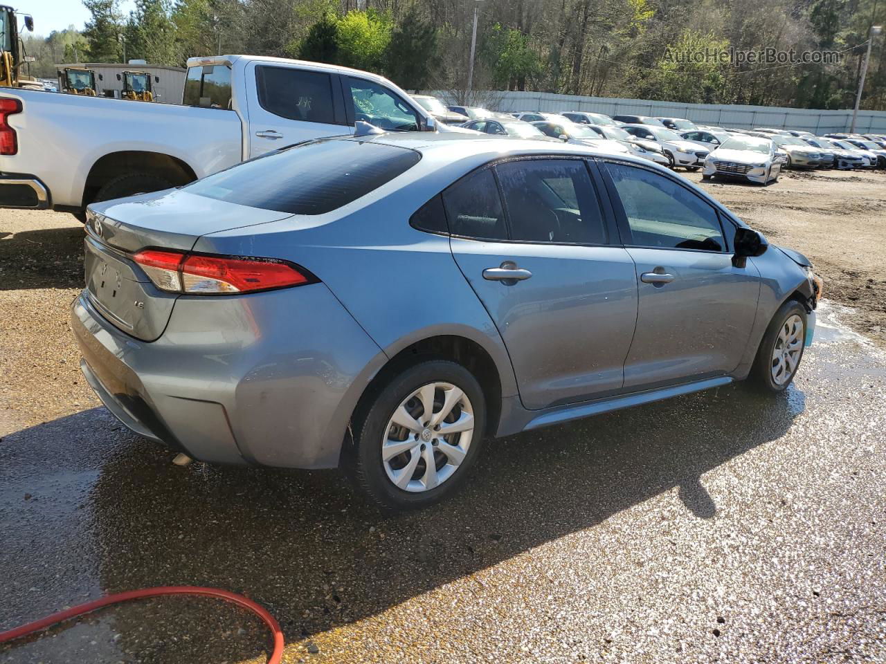 2020 Toyota Corolla Le Blue vin: JTDEPRAE2LJ065060