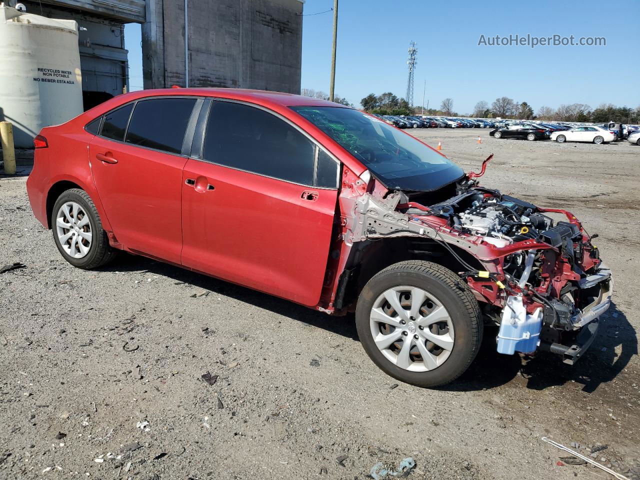 2020 Toyota Corolla Le Red vin: JTDEPRAE2LJ096941