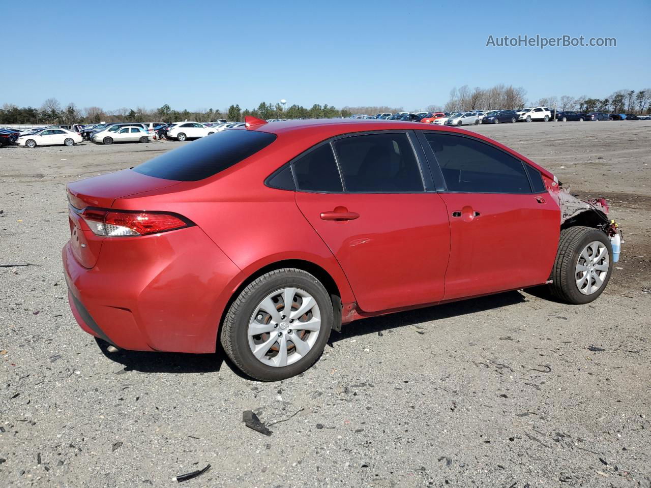 2020 Toyota Corolla Le Red vin: JTDEPRAE2LJ096941