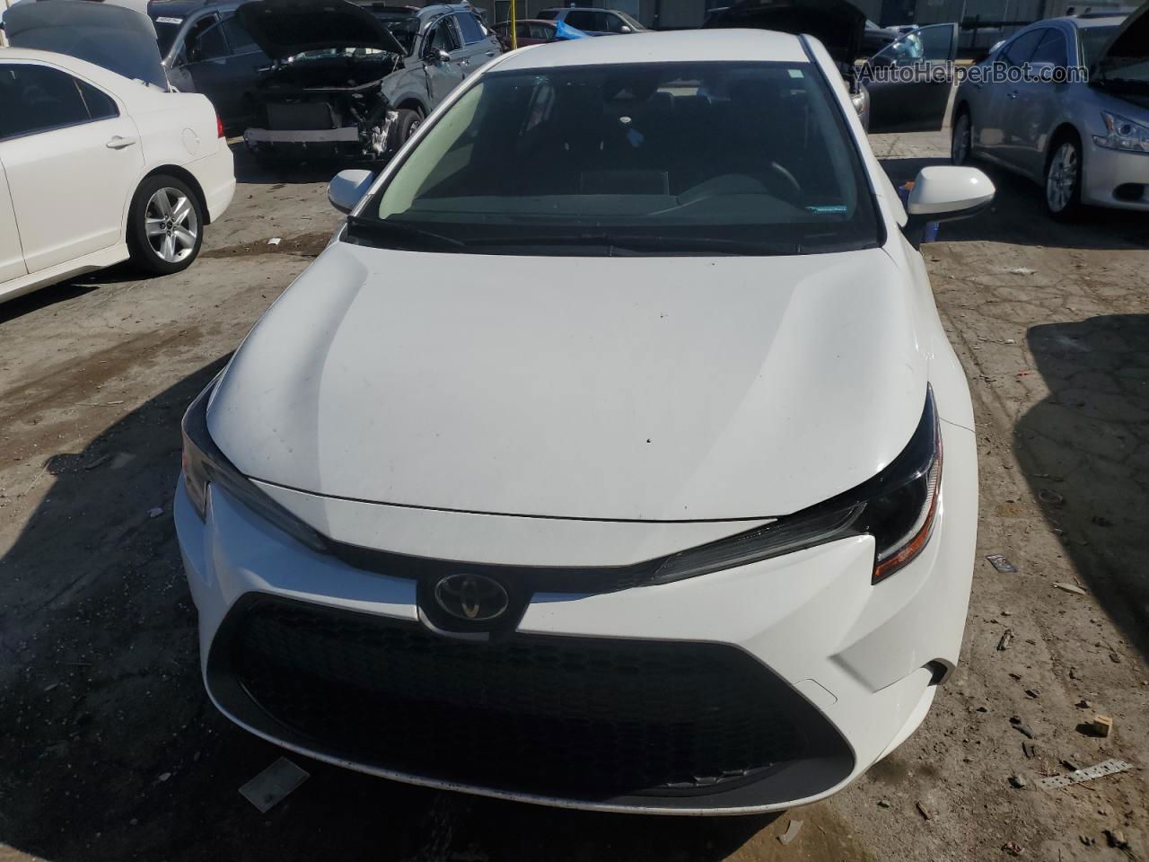 2020 Toyota Corolla Le White vin: JTDEPRAE3LJ012626