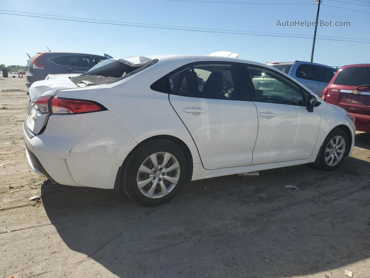 2020 Toyota Corolla Le White vin: JTDEPRAE3LJ012626