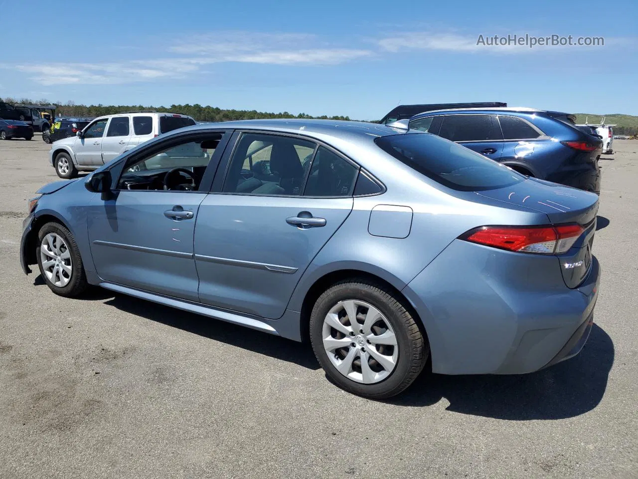 2020 Toyota Corolla Le Синий vin: JTDEPRAE3LJ013484