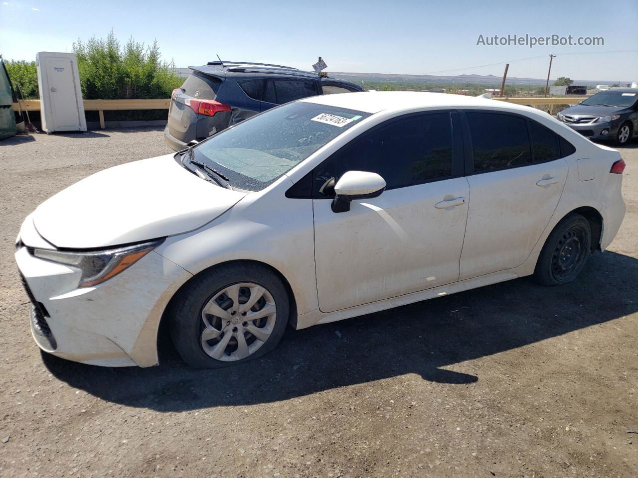 2020 Toyota Corolla Le White vin: JTDEPRAE3LJ025845