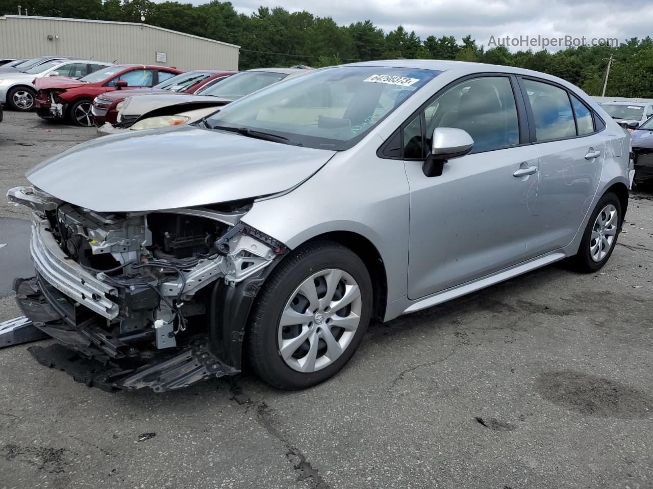 2020 Toyota Corolla Le Silver vin: JTDEPRAE3LJ034836