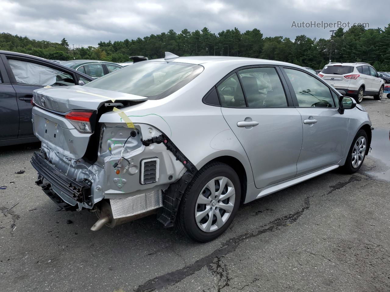 2020 Toyota Corolla Le Silver vin: JTDEPRAE3LJ034836