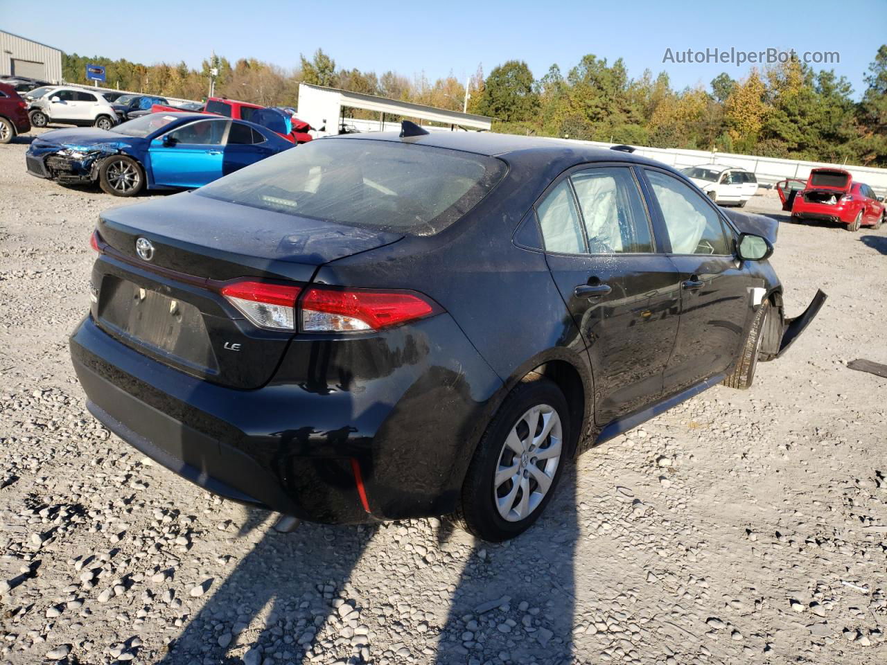 2020 Toyota Corolla Le Black vin: JTDEPRAE3LJ097287