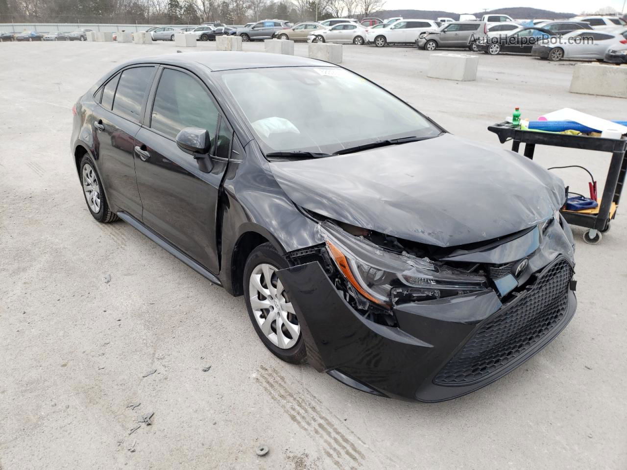 2020 Toyota Corolla Le Black vin: JTDEPRAE4LJ016992