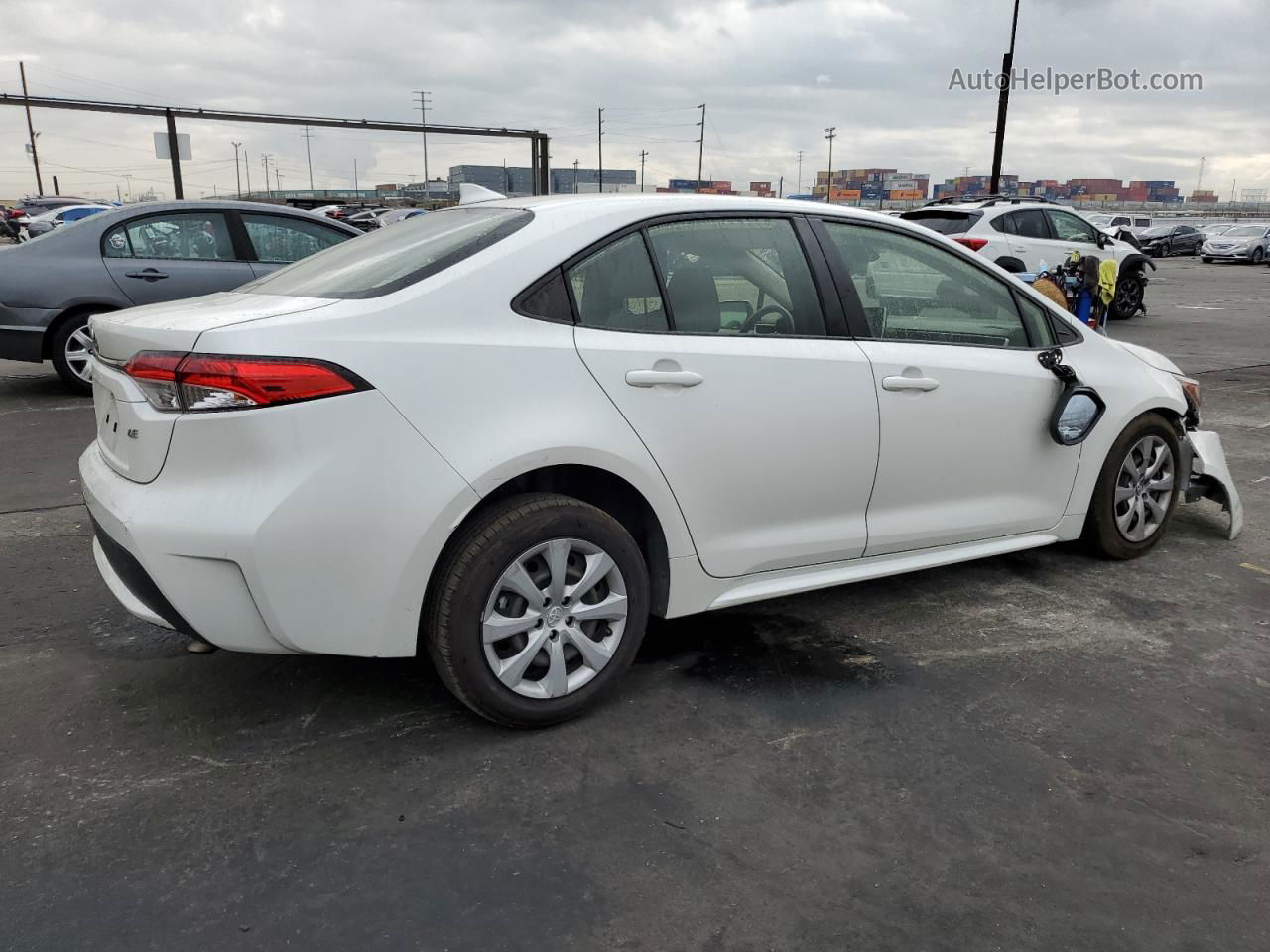 2020 Toyota Corolla Le White vin: JTDEPRAE4LJ026728