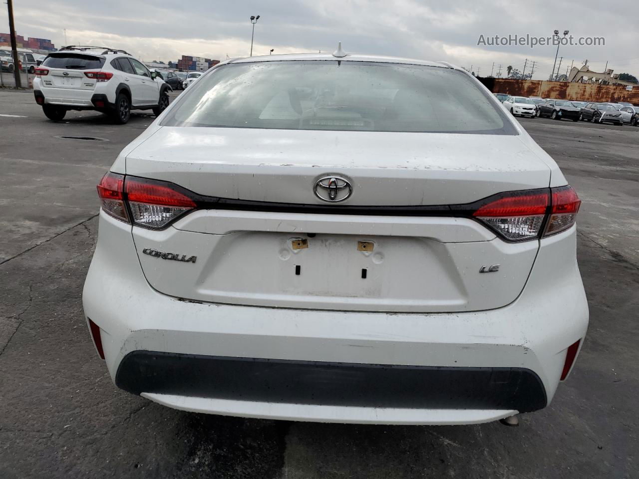 2020 Toyota Corolla Le White vin: JTDEPRAE4LJ026728