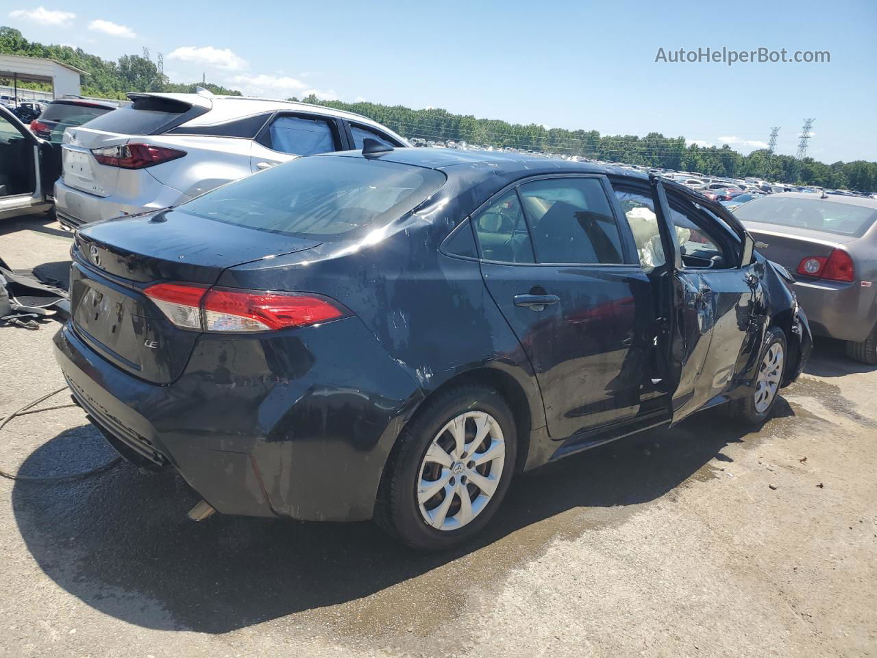 2020 Toyota Corolla Le Black vin: JTDEPRAE4LJ030469