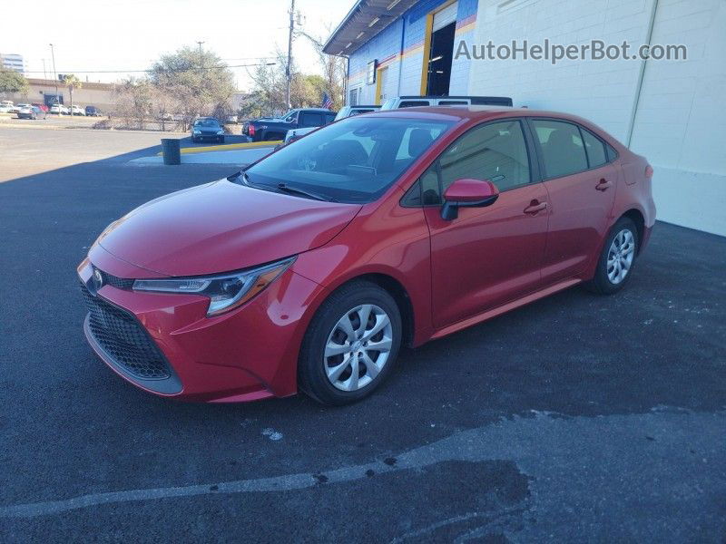 2020 Toyota Corolla Le Red vin: JTDEPRAE4LJ031721