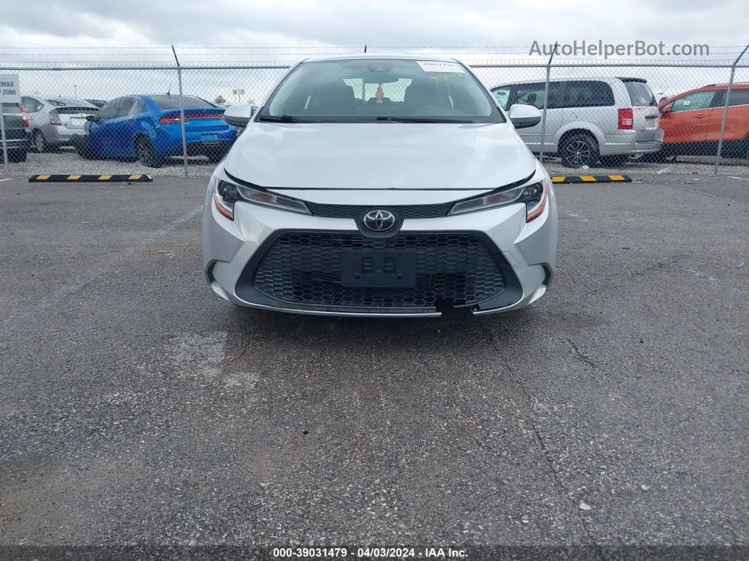 2020 Toyota Corolla Le Silver vin: JTDEPRAE4LJ036109