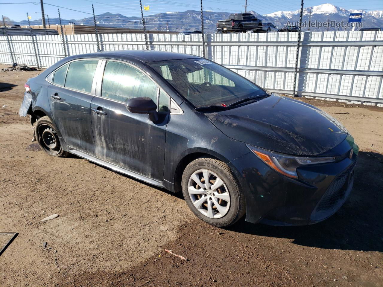 2020 Toyota Corolla Le Black vin: JTDEPRAE4LJ051452