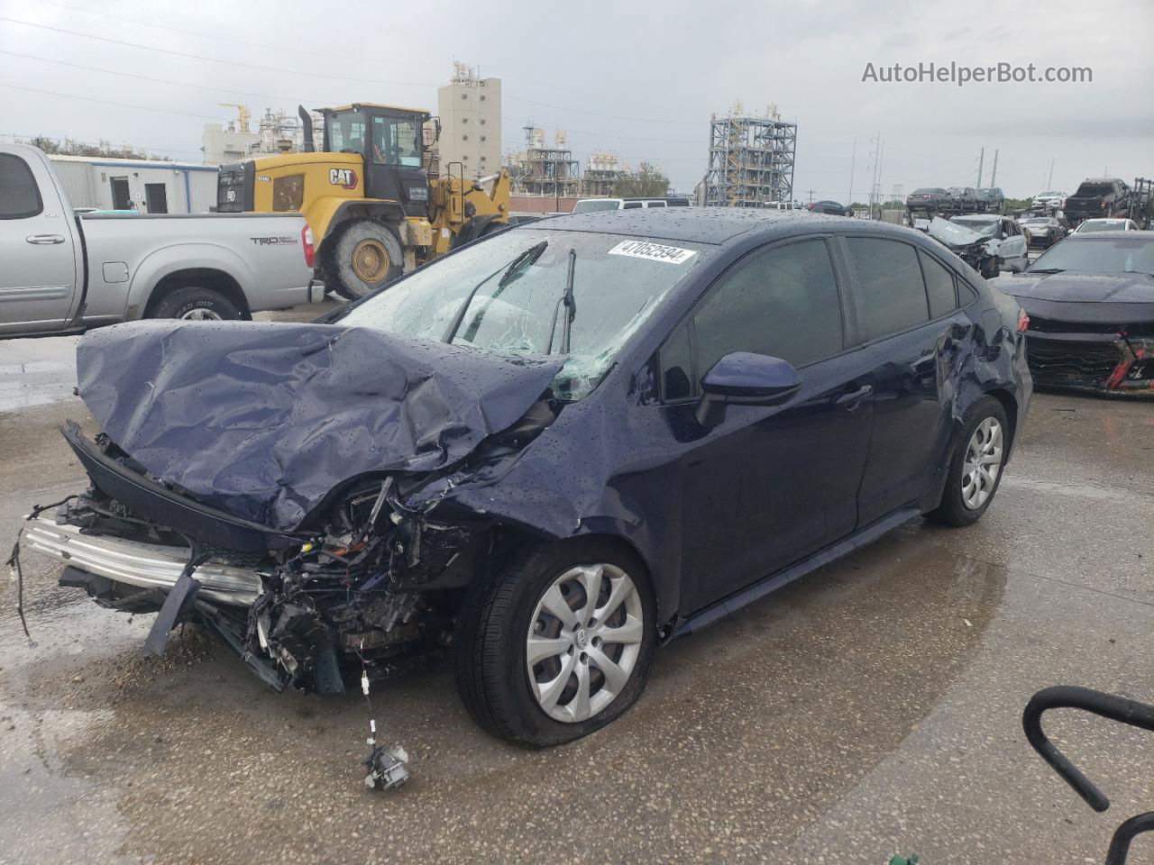 2020 Toyota Corolla Le Blue vin: JTDEPRAE4LJ115165