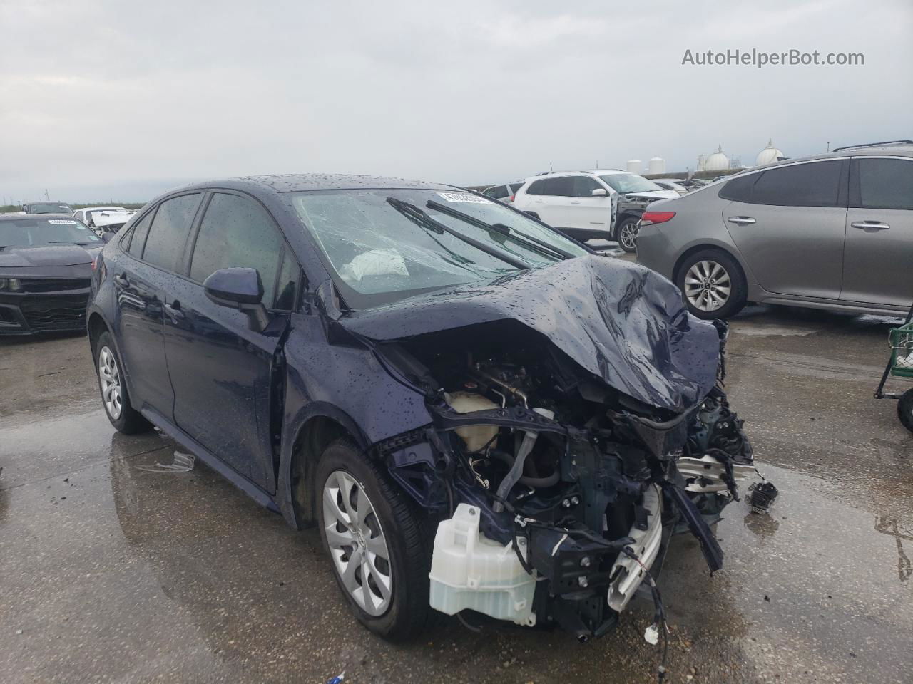 2020 Toyota Corolla Le Blue vin: JTDEPRAE4LJ115165