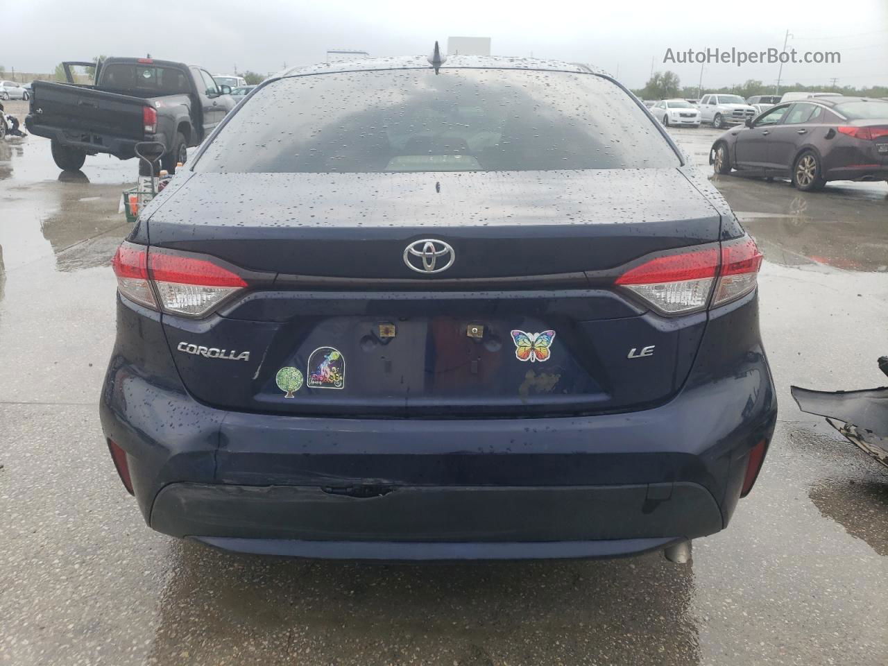 2020 Toyota Corolla Le Blue vin: JTDEPRAE4LJ115165