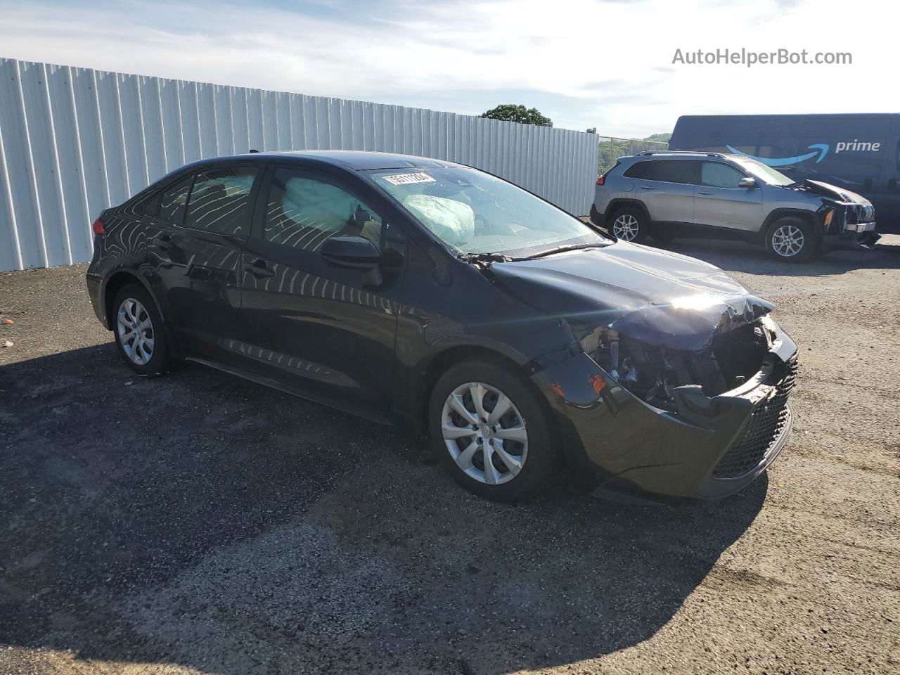 2020 Toyota Corolla Le Черный vin: JTDEPRAE5LJ008075