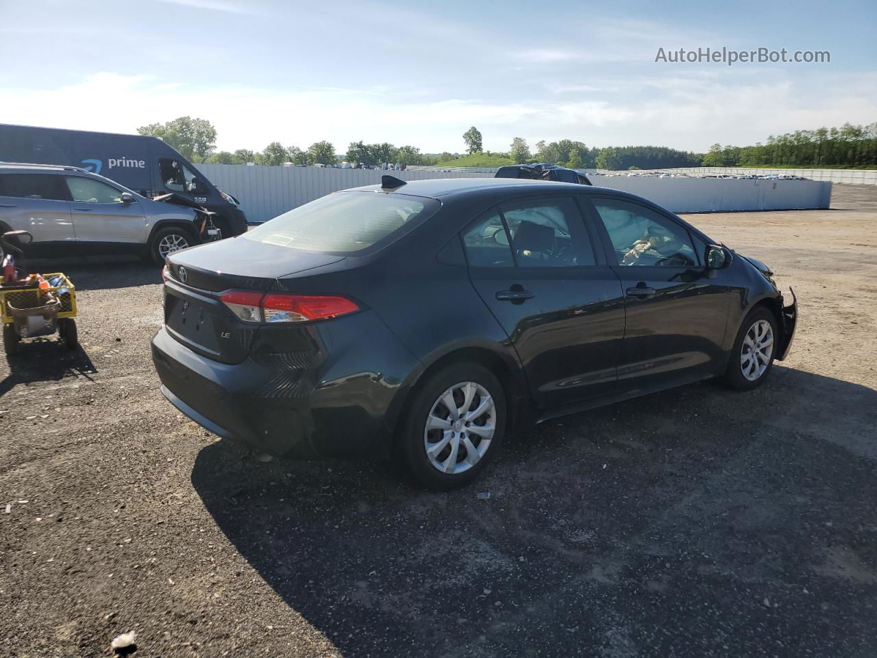 2020 Toyota Corolla Le Черный vin: JTDEPRAE5LJ008075