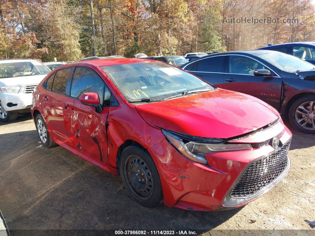 2020 Toyota Corolla Le Красный vin: JTDEPRAE5LJ025345