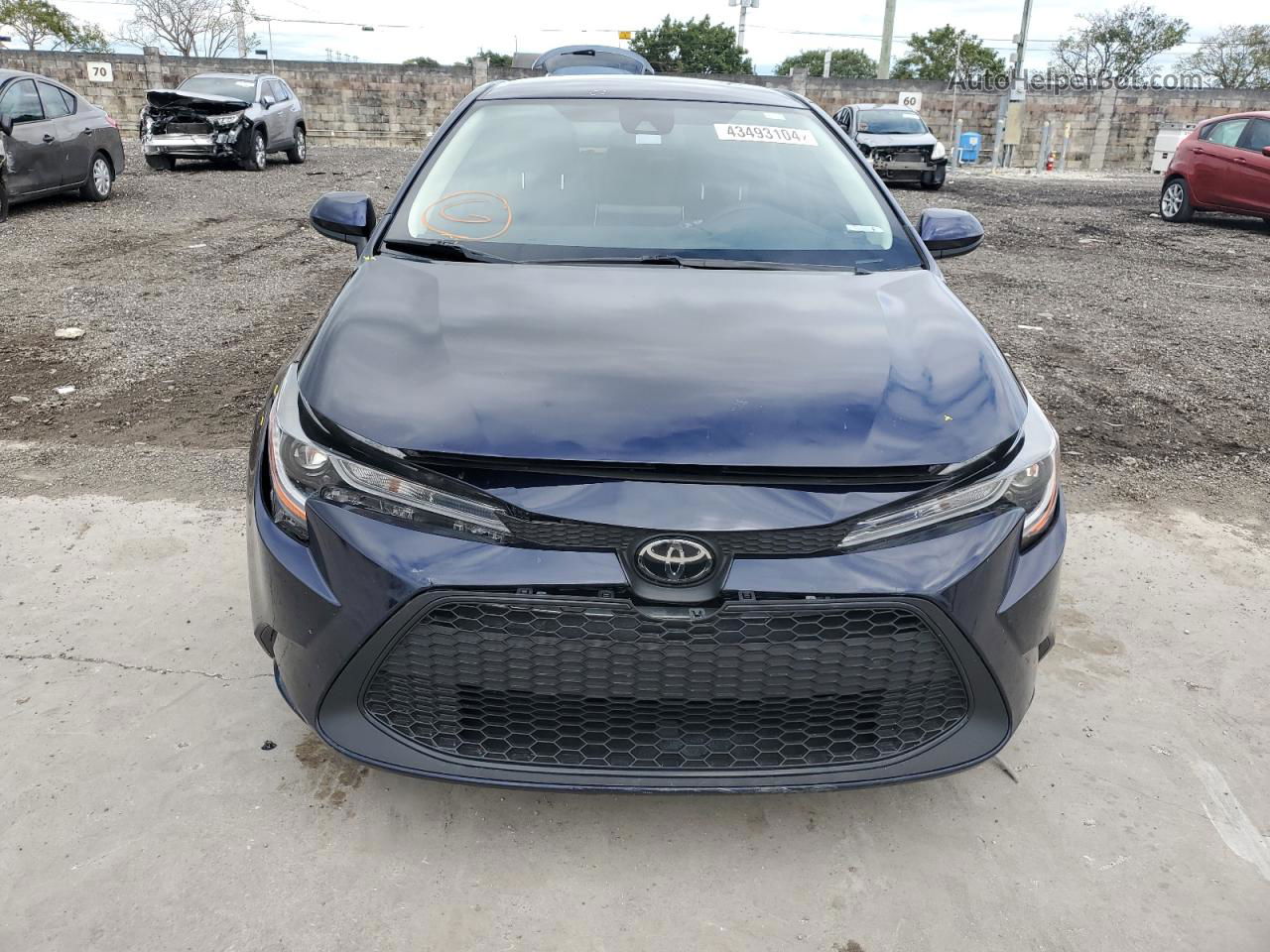 2020 Toyota Corolla Le Blue vin: JTDEPRAE5LJ028830