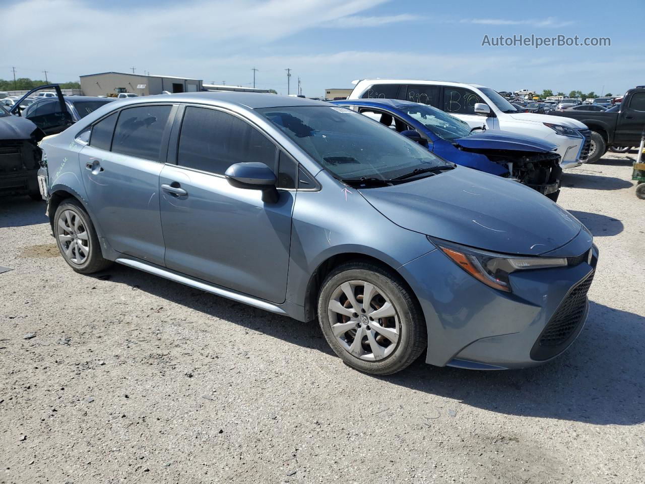 2020 Toyota Corolla Le Turquoise vin: JTDEPRAE5LJ042016