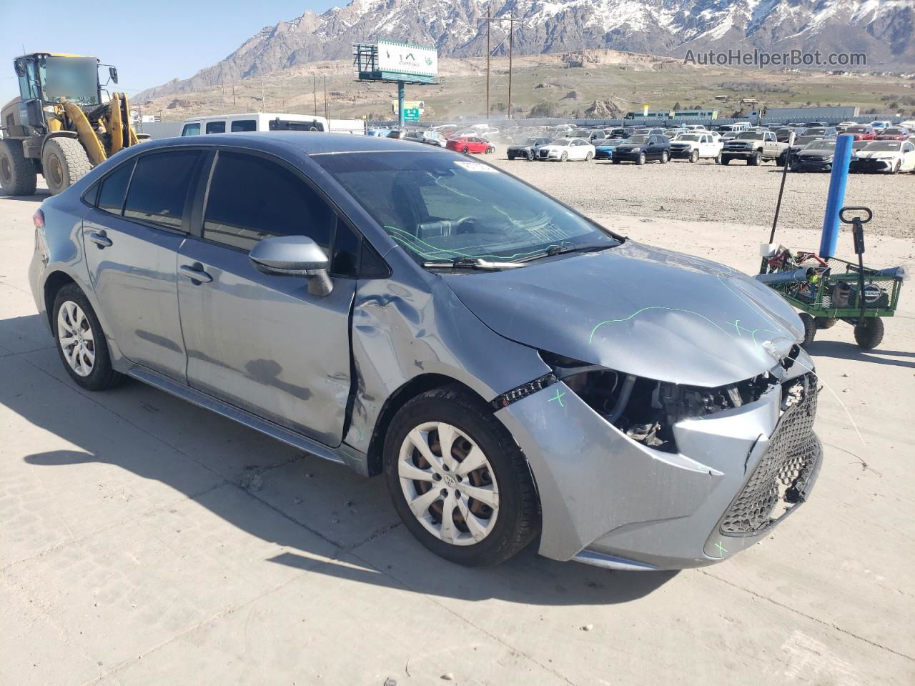 2020 Toyota Corolla Le Blue vin: JTDEPRAE5LJ052741