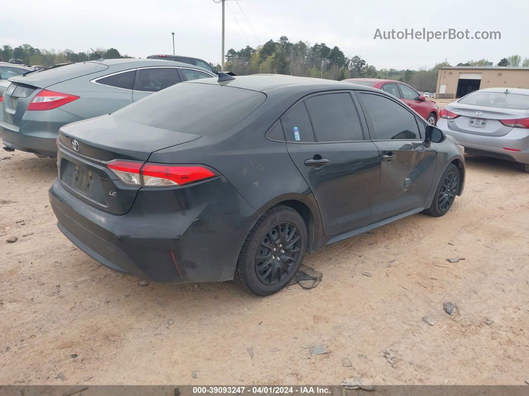 2020 Toyota Corolla Le Черный vin: JTDEPRAE5LJ059348