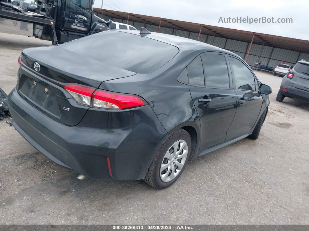 2020 Toyota Corolla Le Черный vin: JTDEPRAE5LJ073623