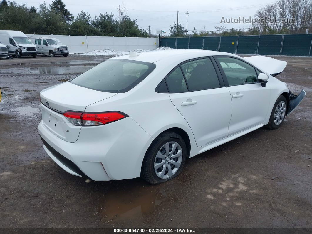 2020 Toyota Corolla Le White vin: JTDEPRAE5LJ087358