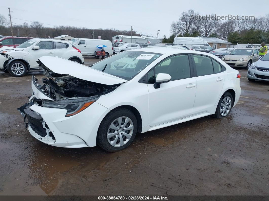 2020 Toyota Corolla Le White vin: JTDEPRAE5LJ087358