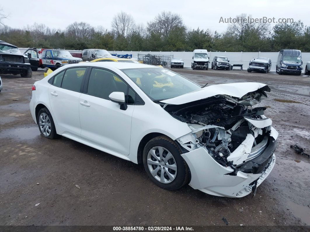 2020 Toyota Corolla Le White vin: JTDEPRAE5LJ087358