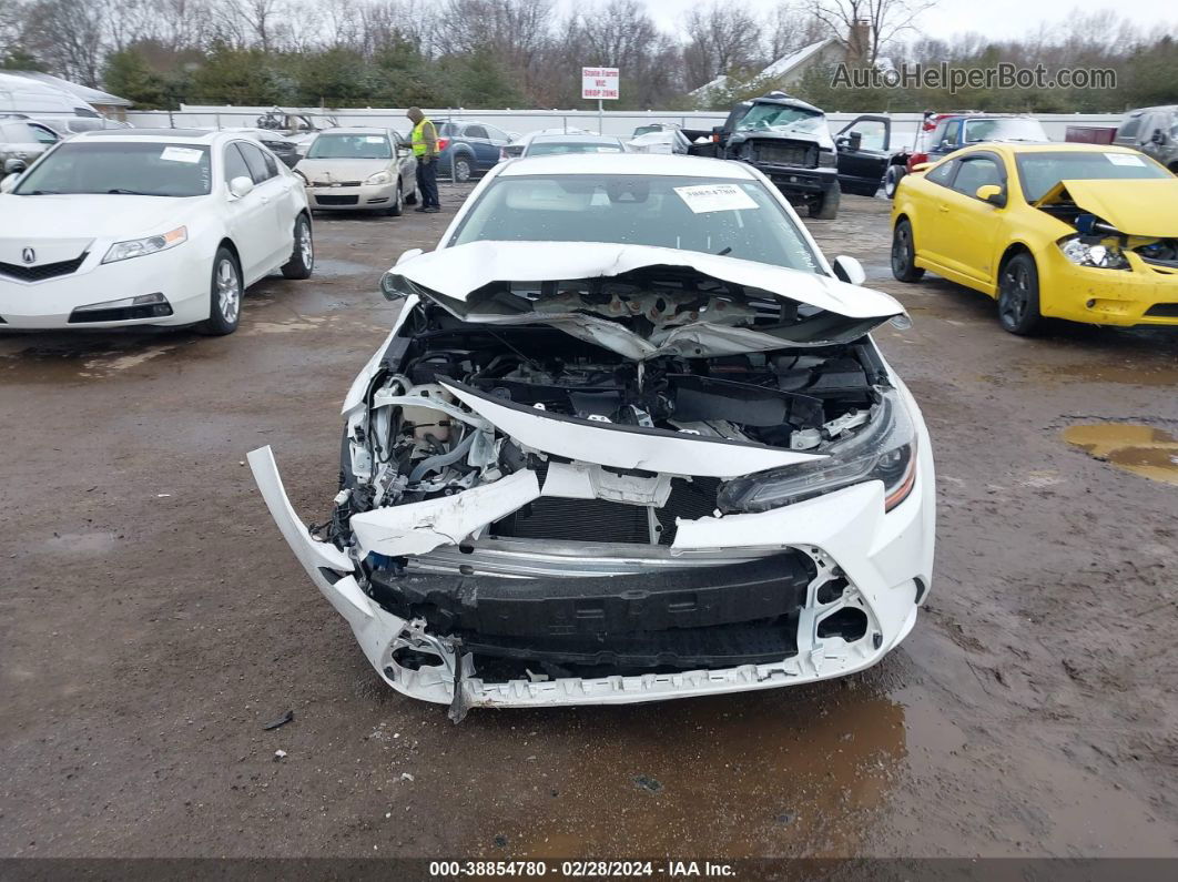 2020 Toyota Corolla Le White vin: JTDEPRAE5LJ087358