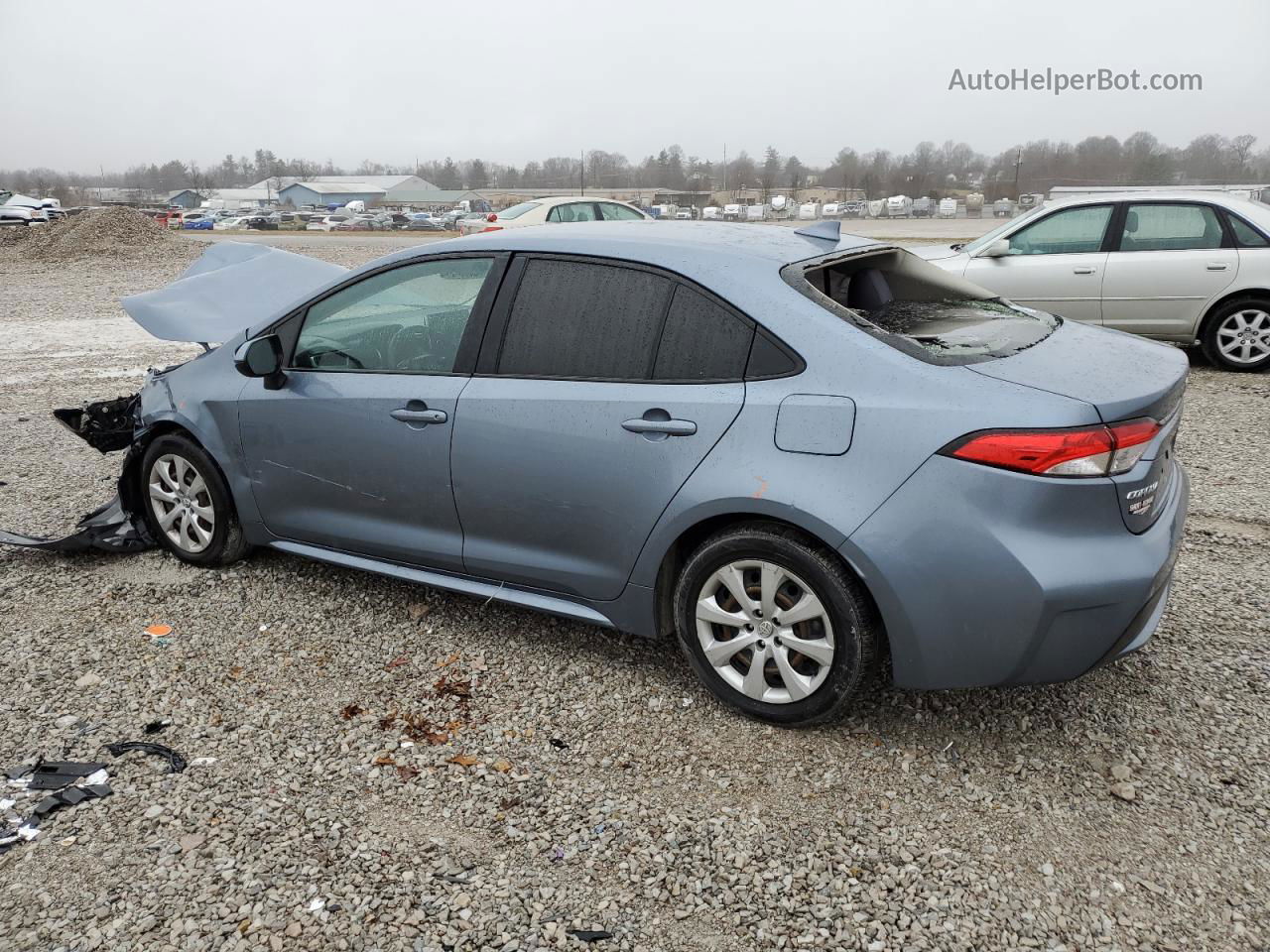 2020 Toyota Corolla Le Синий vin: JTDEPRAE5LJ094858