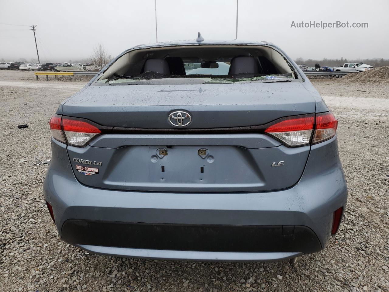 2020 Toyota Corolla Le Blue vin: JTDEPRAE5LJ094858