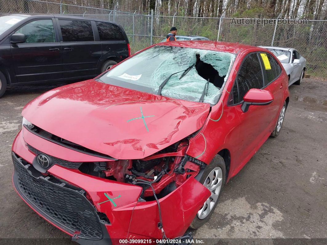 2020 Toyota Corolla Le Red vin: JTDEPRAE5LJ095654