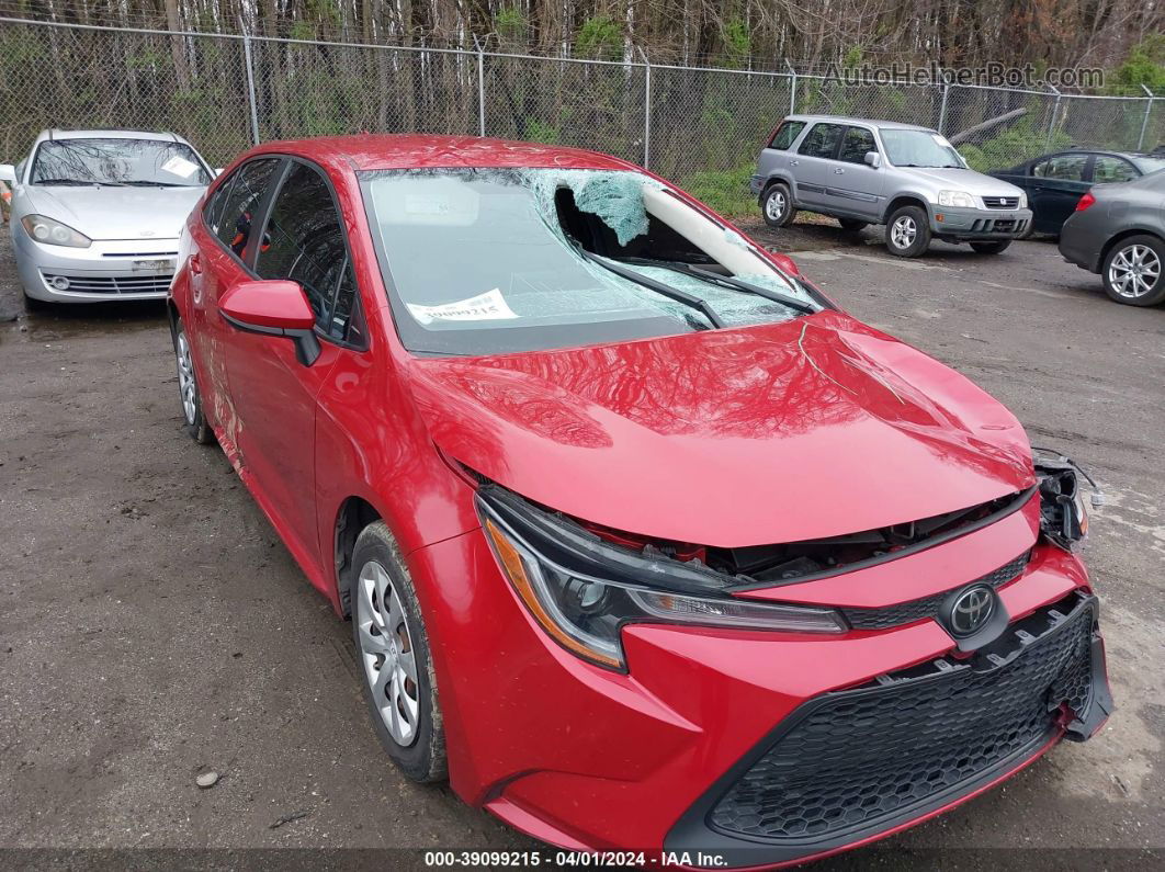 2020 Toyota Corolla Le Red vin: JTDEPRAE5LJ095654