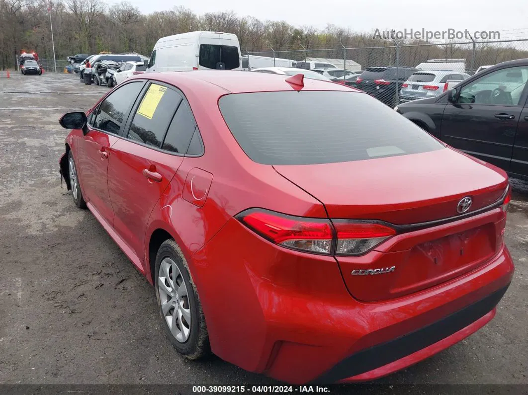 2020 Toyota Corolla Le Red vin: JTDEPRAE5LJ095654