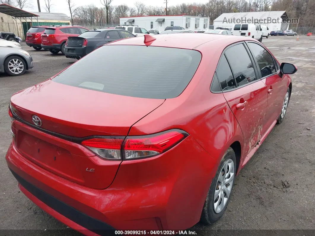 2020 Toyota Corolla Le Red vin: JTDEPRAE5LJ095654