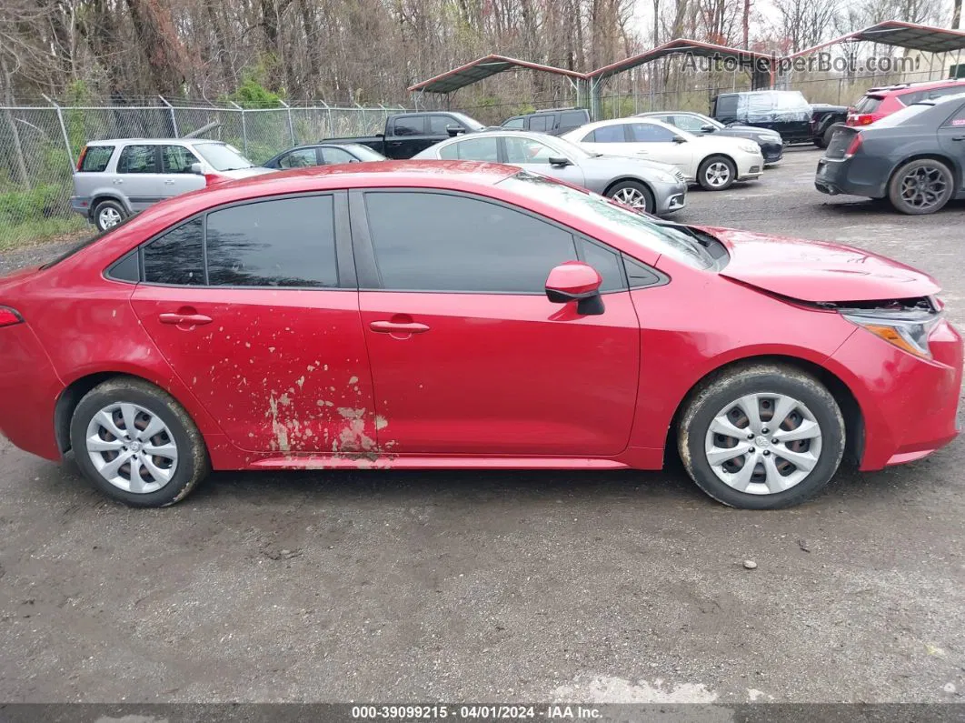 2020 Toyota Corolla Le Red vin: JTDEPRAE5LJ095654