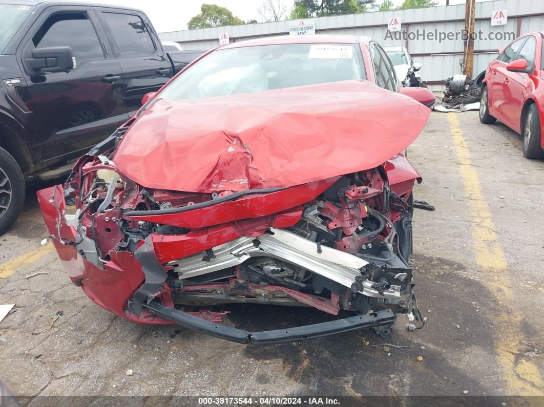 2020 Toyota Corolla Le Burgundy vin: JTDEPRAE5LJ098294