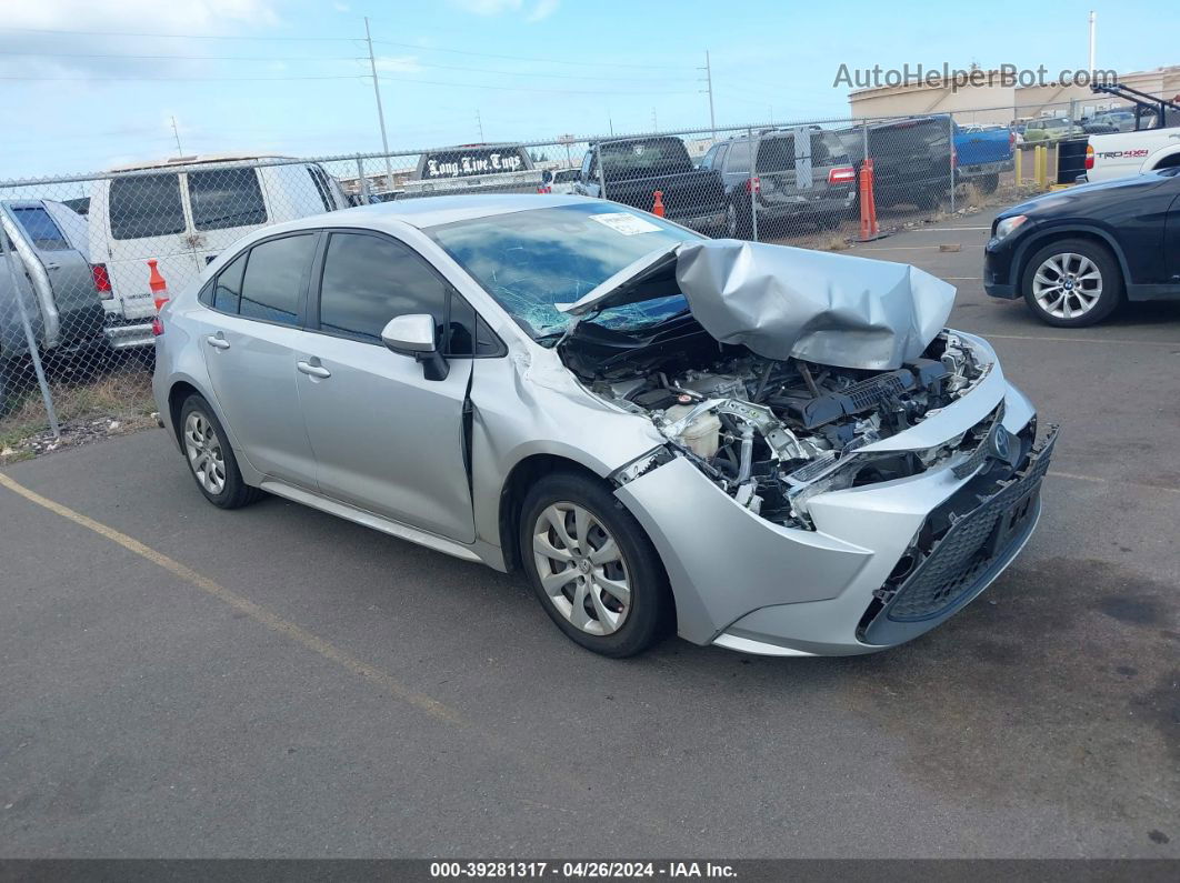 2020 Toyota Corolla Le Silver vin: JTDEPRAE5LJ101680